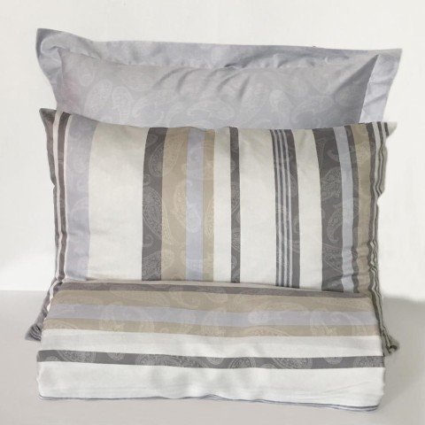 %100 Pamuk Saten Herve  Nevresim Takımı Mavi - Tek Kişilik - Düz Çarşaf