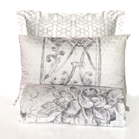 %100 Pamuk Saten Jean  Nevresim Takımı Lila - Tek Kişilik - Düz Çarşaf