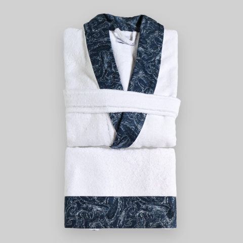 Cecile Bornoz ve Baş Havlusu L-XL - Mavi