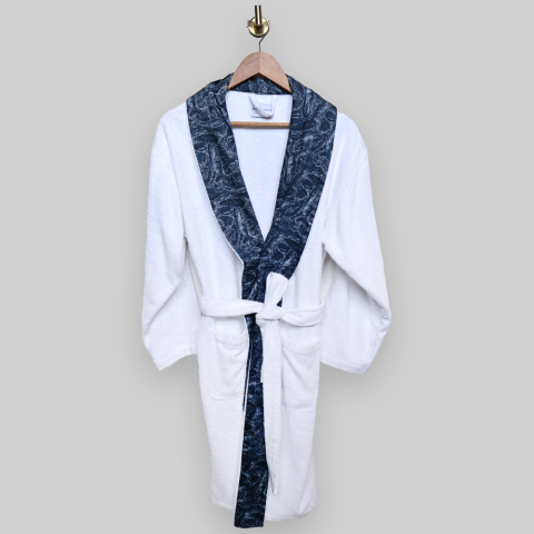 Cecile Bornoz ve Baş Havlusu L-XL - Mavi