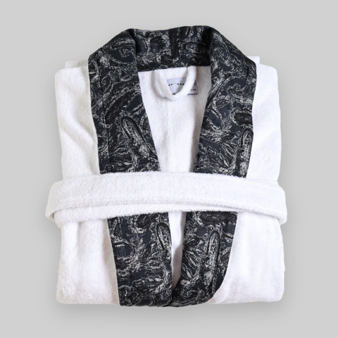 Cecile Bornoz ve Baş Havlusu L-XL - Gri