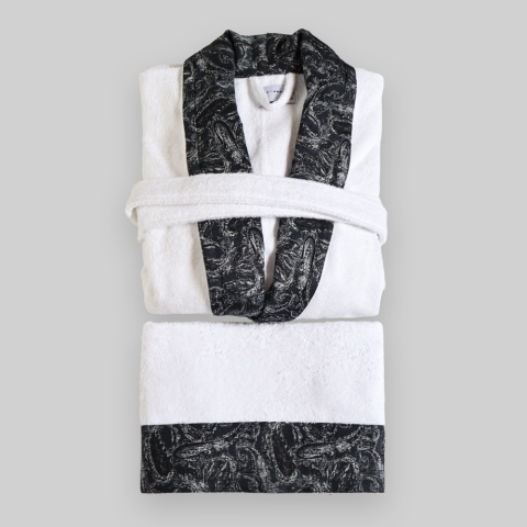 Cecile Bornoz ve Baş Havlusu L-XL - Gri