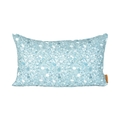 Terozzo Biyeli Kırlent Mavi - 50x50