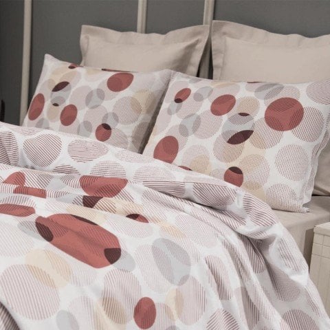 %100 Pamuk Saten Max  Nevresim Takımı Kırmızı - Tek Kişilik - Fitted Çarşaf