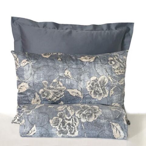 %100 Pamuk Saten Janine Nevresim Takımı 80 Tel İplik İndirimli Fiyat